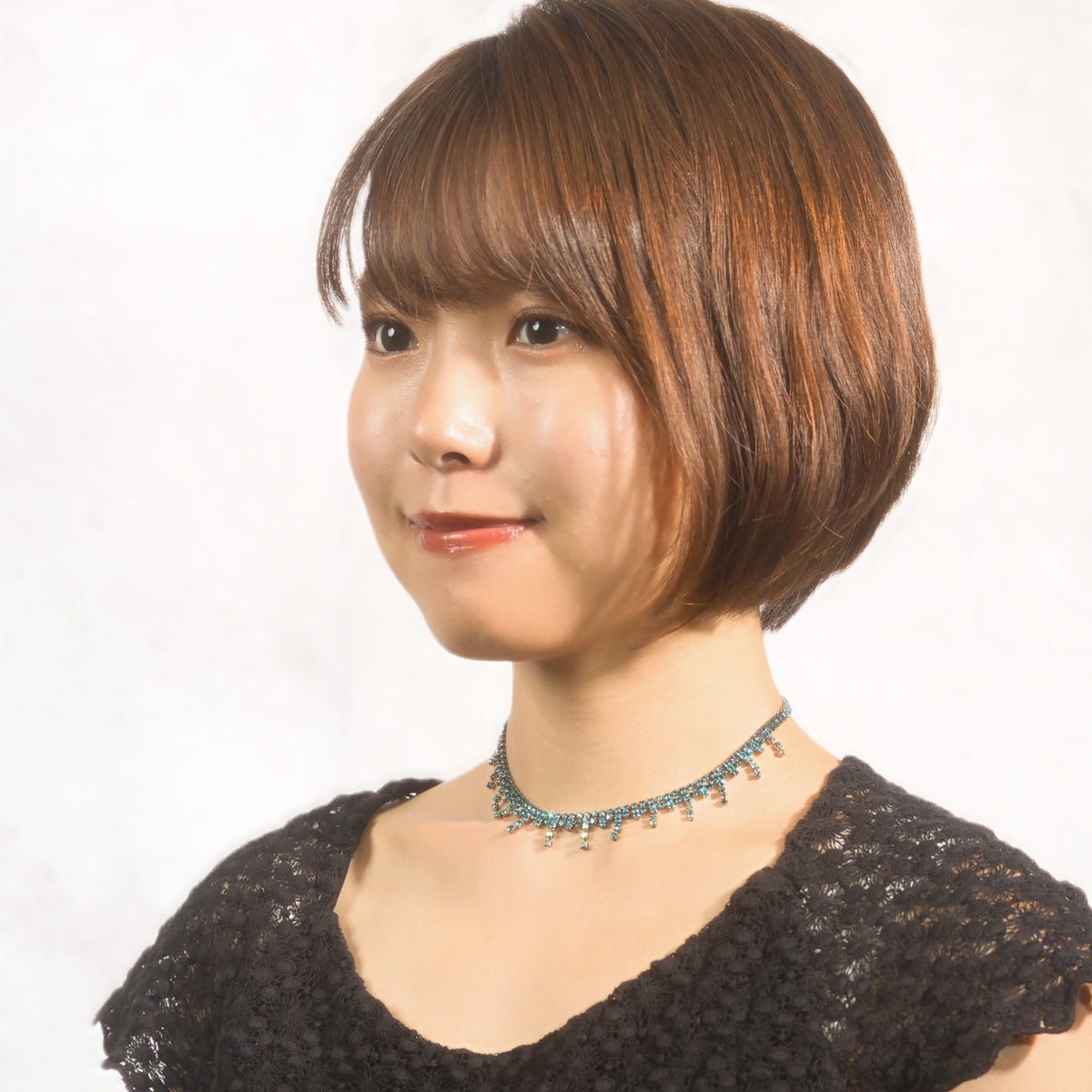 miletさん着用】ネックレス ラインストーン ブルー 120804 – イマック