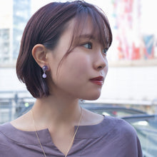 画像をギャラリービューアに読み込む, イヤリング アメシスト 天然石 パープル 薄紫 150856