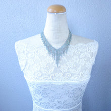 Load image into Gallery viewer, ネックレス&イヤリングセット ラインストーン パステルグリーン 129148 129149