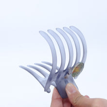 画像をギャラリービューアに読み込む, ヘアクリップ スターリリー ボヘミアングラス グレー グリーン 葉 151062