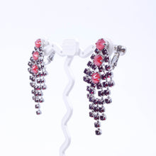 Load image into Gallery viewer, イヤリング ラインストーン レッド ロング 149441