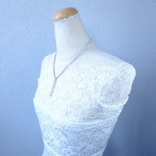 Load image into Gallery viewer, 【芸能人着用】ネックレス ラインストーン クリアカラー センターロング 150575