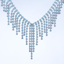 Load image into Gallery viewer, ネックレス&イヤリングセット ラインストーン パステルグリーン 129148 129149