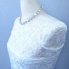 画像をギャラリービューアに読み込む, ラインストーンの煌めきが美しいネックレス