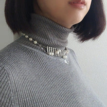画像をギャラリービューアに読み込む, スワロフスキークリスタルのきらめきとパールの輝きが美しいチョーカー