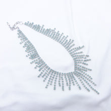 Load image into Gallery viewer, ネックレス&イヤリングセット ラインストーン パステルグリーン 129148 129149