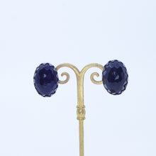 Load image into Gallery viewer, イヤリング ブラックアゲート 天然石 ブラック オーバル 142817