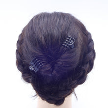 画像をギャラリービューアに読み込む, ヘアクリップ スターリリー ミニ 2個セット ラインストーン ブラック ブラウン