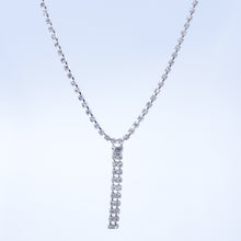 Load image into Gallery viewer, 【芸能人着用】ネックレス ラインストーン クリアカラー センターロング 150575
