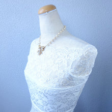 Load image into Gallery viewer, ネックレス&イヤリングセット ラインストーン クリアカラー ゴールド 147939 102782