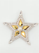 画像をギャラリービューアに読み込む, ブローチ ラインストーン ゴールド 星 2WAY 148088