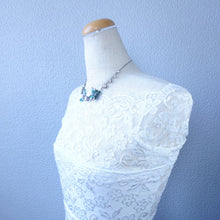 画像をギャラリービューアに読み込む, ネックレス ラインストーン ボヘミアングラス ブルー グリーン クリアカラー とんぼ 132393