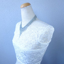 Load image into Gallery viewer, ネックレス ラインストーン パステルグリーン 129148