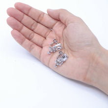 Load image into Gallery viewer, ネックレス&イヤリングセット ラインストーン クリアカラー 150576 144058