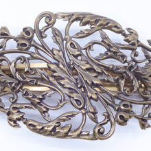 画像をギャラリービューアに読み込む, ヘアバレッタ レースメタル ブロンズ 葉 142650