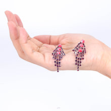 Load image into Gallery viewer, イヤリング ラインストーン レッド ロング 149441