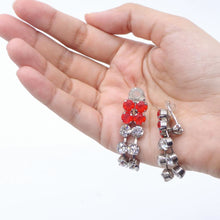 Load image into Gallery viewer, 【バチェラー・ジャパン出演者着用】イヤリング ラインストーン オレンジ クリアカラー 087163