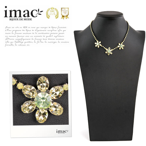 imac ラインストーンネックレス ＆イヤリング、ブレスレット3点セット imac ラインストーンネックレス ＆イヤリング、ブレスレット3点セット