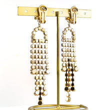 画像をギャラリービューアに読み込む, イヤリング ラインストーン ピンク フラワー ロング 091977
