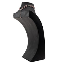 画像をギャラリービューアに読み込む, ネックレス チョーカー ラインストーン ピンク グリーン 32cm 099482
