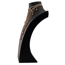 画像をギャラリービューアに読み込む, ネックレス ラインストーン ボヘミアングラス ピンク ハンギング 33cm 127255
