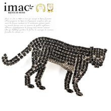 Load image into Gallery viewer, 黒豹の美しさとしなやかさを象徴するビジューブローチ
