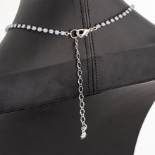 Load image into Gallery viewer, ネックレス ラインストーン ブルー レース 39cm 137807
