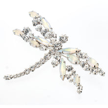 画像をギャラリービューアに読み込む, ブローチ ラインストーン クリアカラー とんぼ 138034
