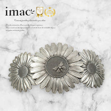 画像をギャラリービューアに読み込む, バレッタ フラワー シルバー 留金9cm 140953
