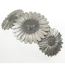 画像をギャラリービューアに読み込む, バレッタ フラワー シルバー 留金9cm 140953
