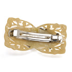 バレッタ ラインストーン 白蝶貝 ベージュ パープル グリーン ホワイト フルーツ バタフライ 留金8cm 146244