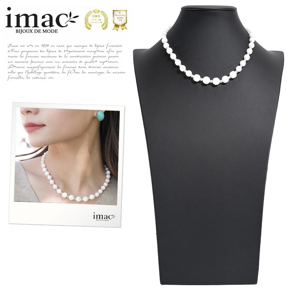 imac イマック ロングターコイズネックレス 天然石 アクセサリー ネックレス ターコイズ 天然石 ラウンド