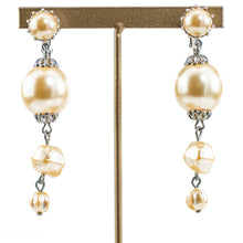 画像をギャラリービューアに読み込む, イヤリング パール ロング ホワイト 149753
