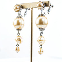 画像をギャラリービューアに読み込む, イヤリング パール ロング ホワイト 149753
