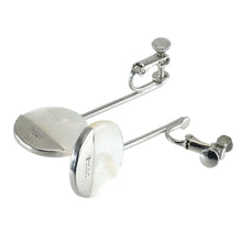 Load image into Gallery viewer, イヤリング 白蝶貝 ホワイト ラウンド 150167
