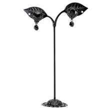 Load image into Gallery viewer, イヤリング ボヘミアングラス ブラック ハンギング 150437
