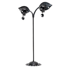 Load image into Gallery viewer, イヤリング ボヘミアングラス ブラック ハンギング 150437
