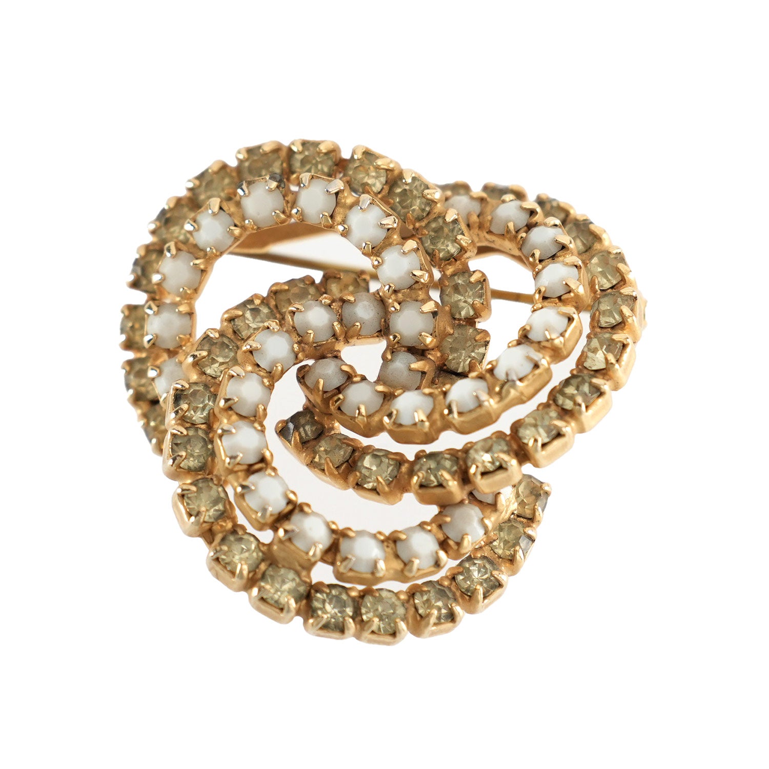 ブローチ ラインストーン ホワイト イエロー 150761 – イマック imac