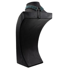 画像をギャラリービューアに読み込む, ネックレス チョーカー ラインストーン ブルー 33cm 153039
