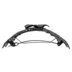 バレッタ レースメタル ブラック フラワー 留金9cm ba153074