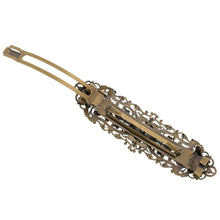 Load image into Gallery viewer, バレッタ レースメタル ブロンズ クローバー 留金5.5cm ba153076
