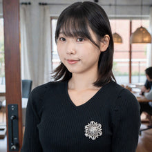 画像をギャラリービューアに読み込む, ブローチ ラインストーン クリアカラー br146163
