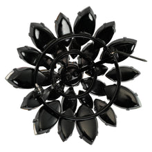 画像をギャラリービューアに読み込む, ブローチ ラインストーン ブルー パープル グレー br153077
