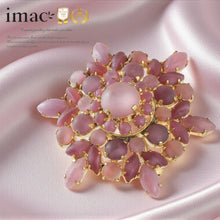 Load image into Gallery viewer, ブローチ ラインストーン ピンク br153082

