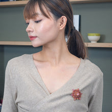 Load image into Gallery viewer, ブローチ ラインストーン ピンク br153082
