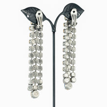 画像をギャラリービューアに読み込む, イヤリング ラインストーン レッド グリーン ブルー ブラウン ピンク ロング er123618
