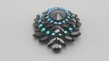 Load and play video in Gallery viewer, ブローチ ラインストーン ブラック br088346
