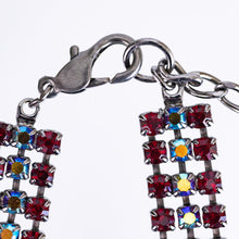 Load image into Gallery viewer, チョーカー ネックレス ラインストーン レッド オーロラ ショート 31cm 099444
