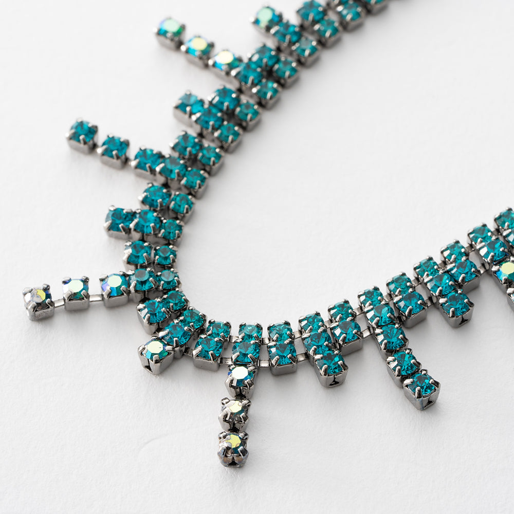 miletさん着用】ネックレス ラインストーン ブルー 120804 – イマック