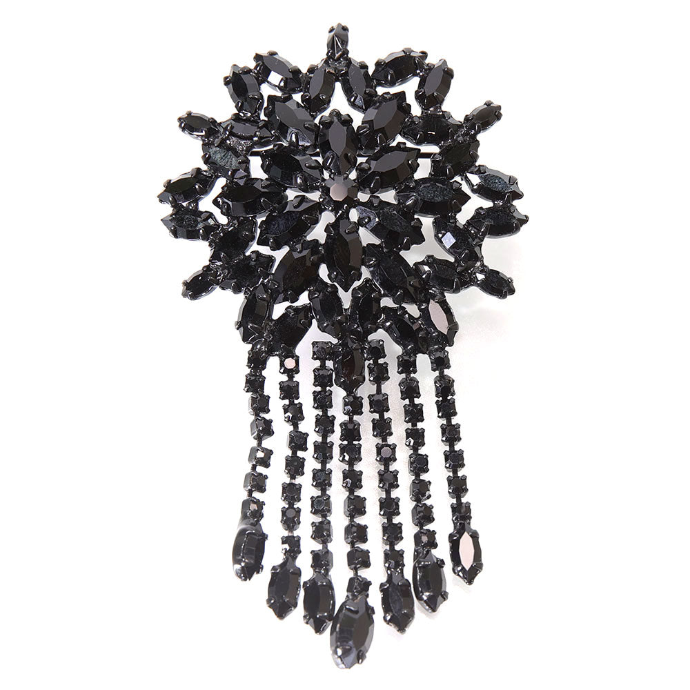 ブローチ ラインストーン ブラック ハンギング 122740 – イマック imac